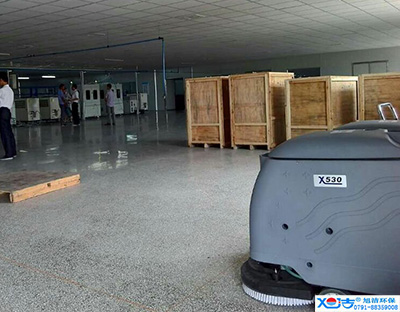 旭潔洗地機(jī)在手，車間廠房地面清潔我有